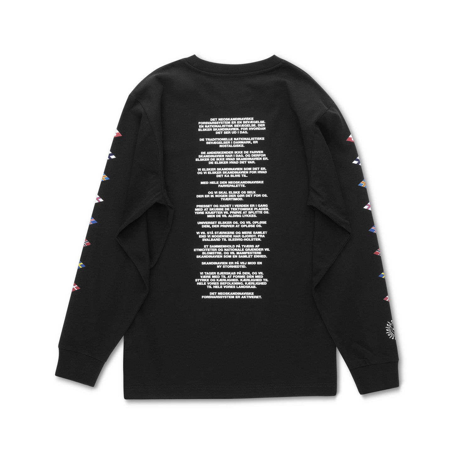 Det Neoskandinaviske Forsvarssystem Longsleeve, OVERSIZED Boxfit T-Shirt