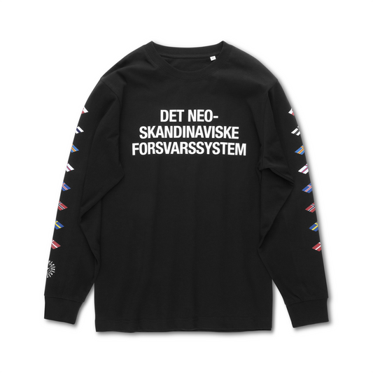Det Neoskandinaviske Forsvarssystem Longsleeve, OVERSIZED Boxfit T-Shirt